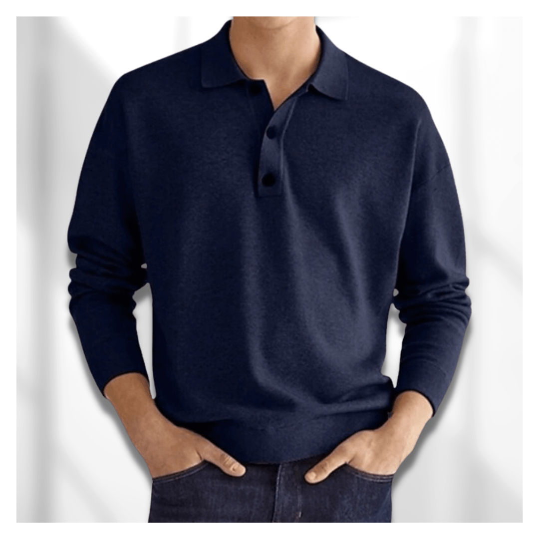 Noah | Men's Long-Sleeve Polo Sweater | Classic